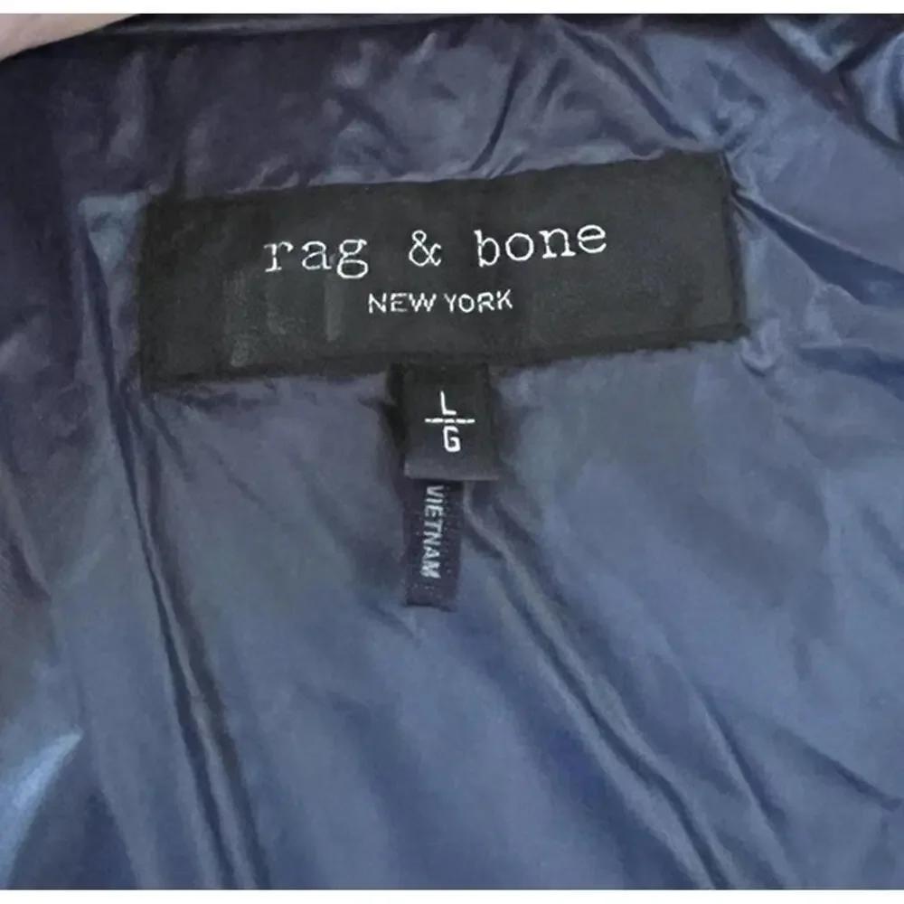 New Rag & Bone Women’s Joelle Sherpa Printed Puffer Down Jacket Size L - Picture 9 of 11